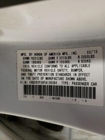 Photo 11 VIN: 1HGCR2F56FA136364 - HONDA ACCORD SPO 