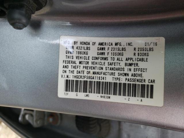 Photo 9 VIN: 1HGCR2F56GA119341 - HONDA ACCORD SPO 