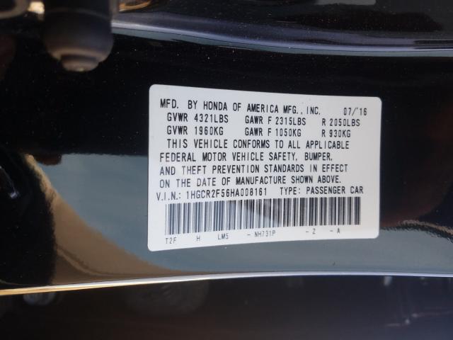 Photo 9 VIN: 1HGCR2F56HA008161 - HONDA ACCORD SPO 