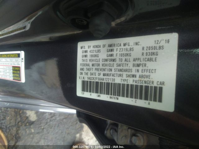 Photo 8 VIN: 1HGCR2F56HA122130 - HONDA ACCORD SEDAN 