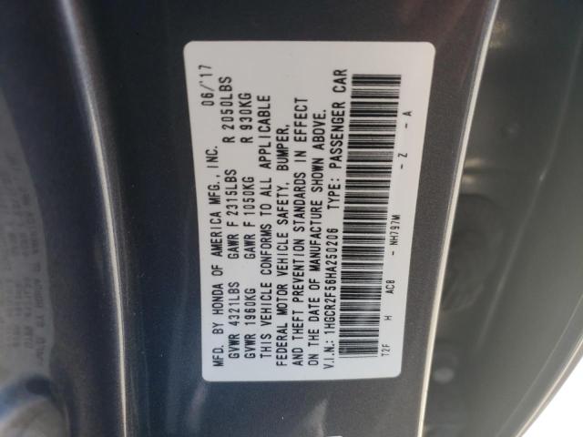 Photo 9 VIN: 1HGCR2F56HA250206 - HONDA ACCORD SPO 