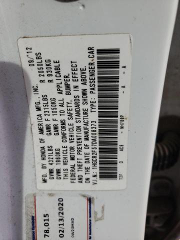 Photo 11 VIN: 1HGCR2F57DA008373 - HONDA ACCORD 