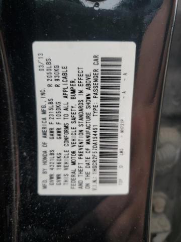 Photo 12 VIN: 1HGCR2F57DA154451 - HONDA ACCORD 