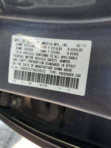 Photo 9 VIN: 1HGCR2F57DA239032 - HONDA ACCORD SPO 