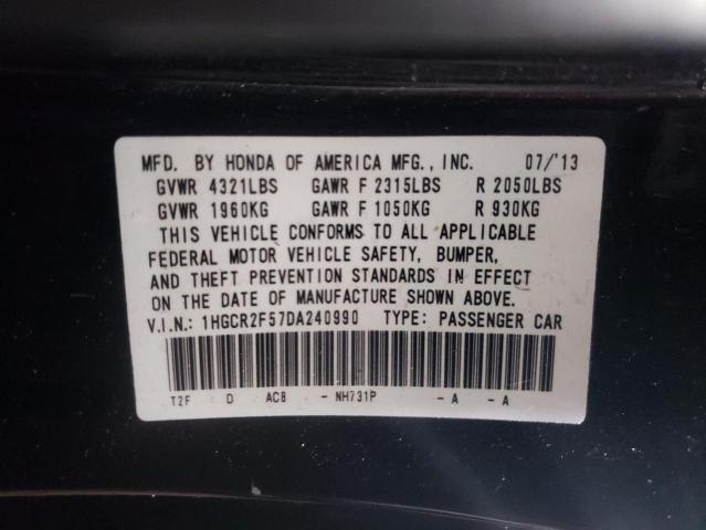 Photo 12 VIN: 1HGCR2F57DA240990 - HONDA ACCORD SPO 