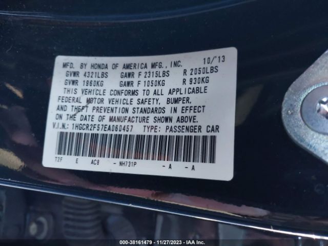 Photo 8 VIN: 1HGCR2F57EA060457 - HONDA ACCORD 