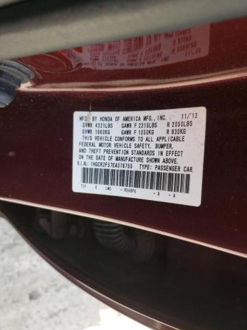 Photo 9 VIN: 1HGCR2F57EA076755 - HONDA ACCORD SPO 