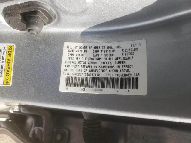 Photo 9 VIN: 1HGCR2F57EA087190 - HONDA ACCORD SPO 