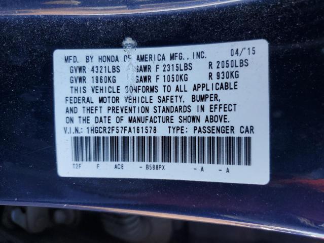 Photo 11 VIN: 1HGCR2F57FA161578 - HONDA ACCORD 