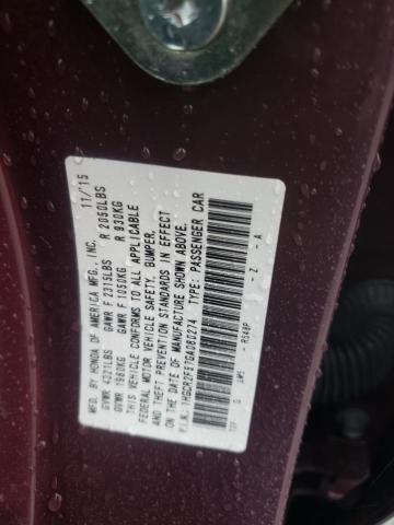 Photo 11 VIN: 1HGCR2F57GA080274 - HONDA ACCORD 