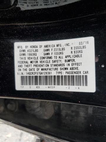 Photo 11 VIN: 1HGCR2F57GA129361 - HONDA ACCORD 