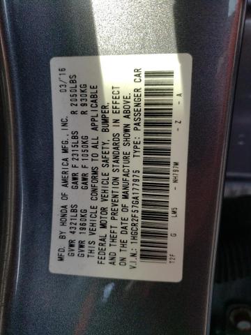 Photo 11 VIN: 1HGCR2F57GA177975 - HONDA ACCORD SPO 