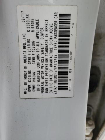 Photo 12 VIN: 1HGCR2F57HA172485 - HONDA ACCORD 