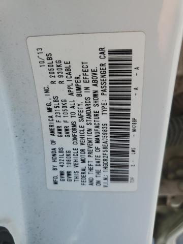 Photo 11 VIN: 1HGCR2F58EA059835 - HONDA ACCORD 