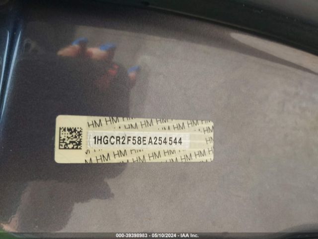 Photo 8 VIN: 1HGCR2F58EA254544 - HONDA ACCORD SDN 