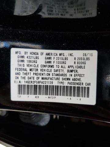 Photo 9 VIN: 1HGCR2F58FA221139 - HONDA ACCORD SPO 