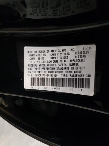 Photo 11 VIN: 1HGCR2F58GA082826 - HONDA ACCORD SPO 