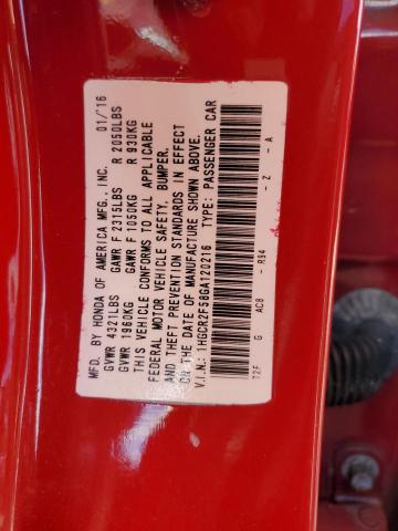 Photo 11 VIN: 1HGCR2F58GA120216 - HONDA ACCORD SPO 