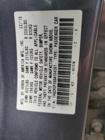 Photo 12 VIN: 1HGCR2F58GA154267 - HONDA ACCORD 