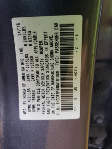 Photo 11 VIN: 1HGCR2F58GA191089 - HONDA ACCORD SPO 