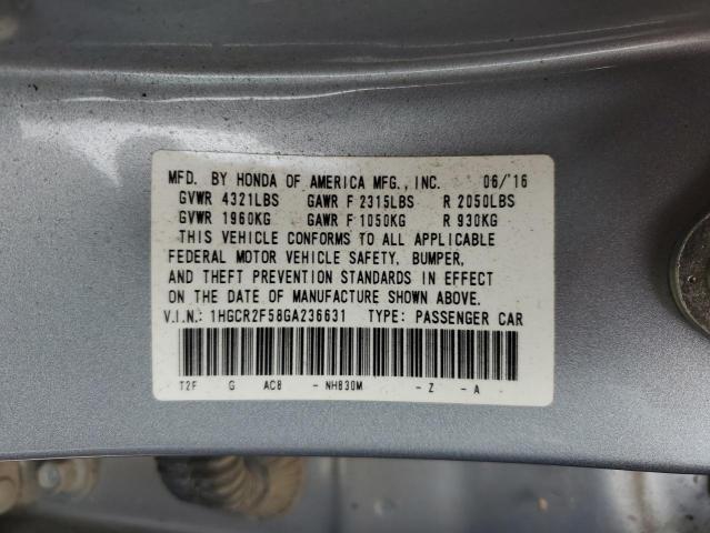 Photo 12 VIN: 1HGCR2F58GA236631 - HONDA ACCORD SPO 