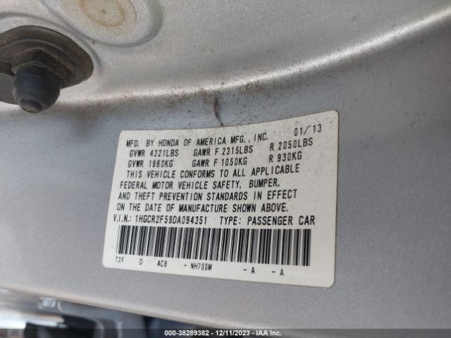 Photo 8 VIN: 1HGCR2F59DA094351 - HONDA ACCORD 