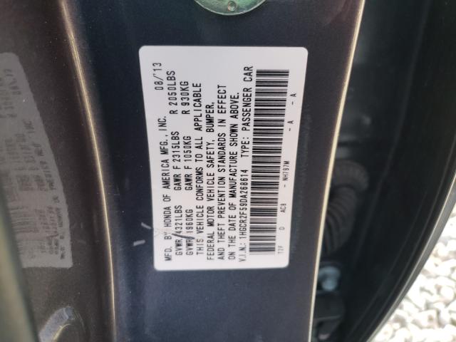 Photo 9 VIN: 1HGCR2F59DA268614 - HONDA ACCORD SPO 