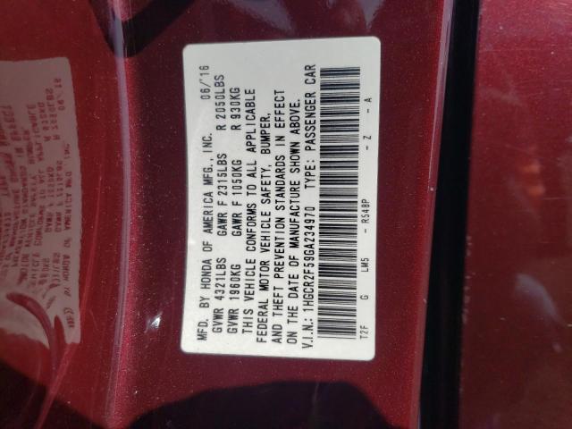 Photo 11 VIN: 1HGCR2F59GA234970 - HONDA ACCORD SPO 