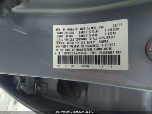 Photo 8 VIN: 1HGCR2F59HA256954 - HONDA ACCORD 