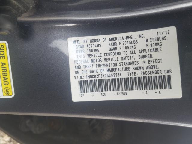 Photo 9 VIN: 1HGCR2F5XDA065926 - HONDA ACCORD SPO 