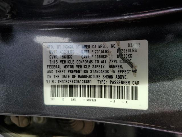 Photo 9 VIN: 1HGCR2F5XDA138891 - HONDA ACCORD SPO 