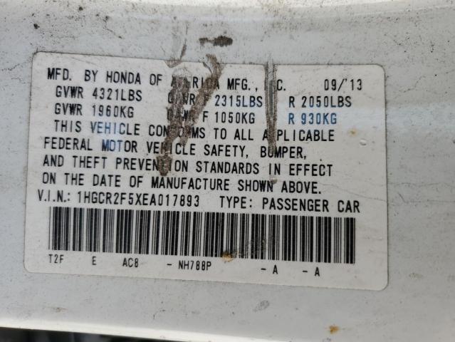 Photo 11 VIN: 1HGCR2F5XEA017893 - HONDA ACCORD 