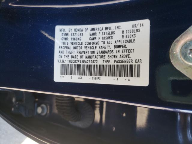 Photo 9 VIN: 1HGCR2F5XEA220623 - HONDA ACCORD SPO 