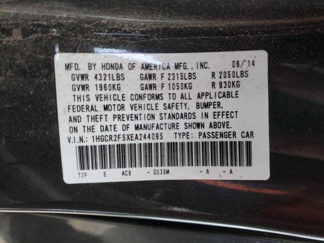 Photo 12 VIN: 1HGCR2F5XEA244095 - HONDA ACCORD 