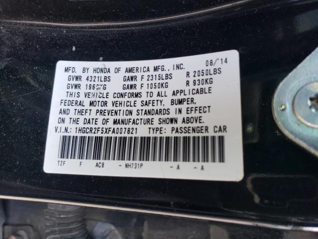 Photo 11 VIN: 1HGCR2F5XFA007821 - HONDA ACCORD SPO 