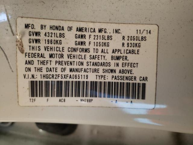 Photo 9 VIN: 1HGCR2F5XFA065119 - HONDA ACCORD SPO 