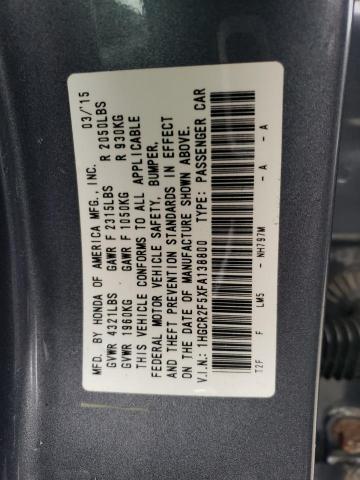 Photo 11 VIN: 1HGCR2F5XFA138800 - HONDA ACCORD 