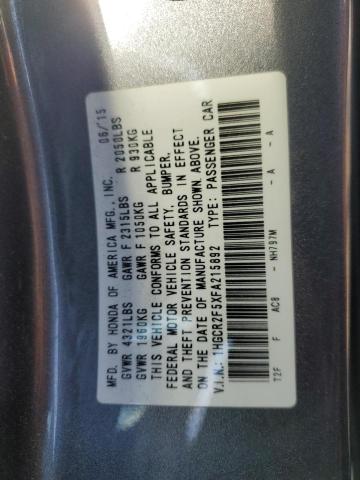 Photo 11 VIN: 1HGCR2F5XFA215892 - HONDA ACCORD 