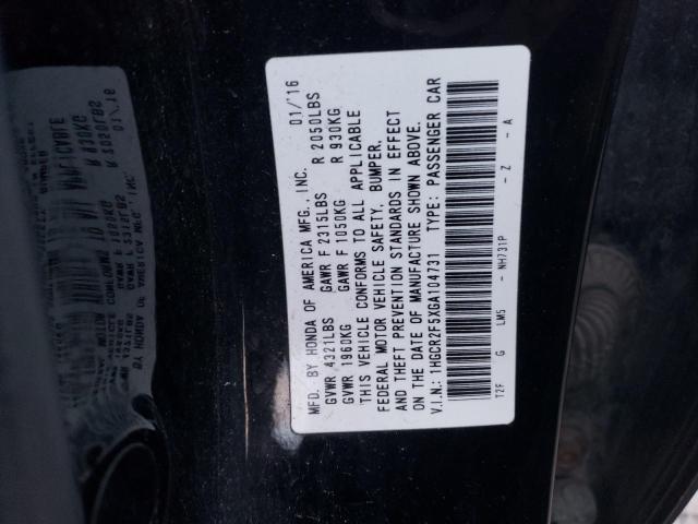 Photo 11 VIN: 1HGCR2F5XGA104731 - HONDA ACCORD 