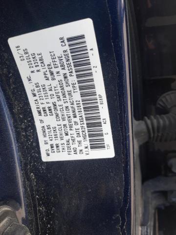 Photo 9 VIN: 1HGCR2F5XGA180692 - HONDA ACCORD SPO 