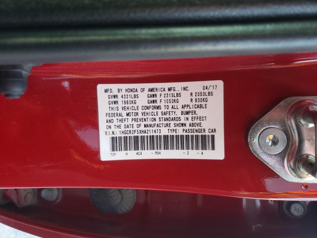 Photo 9 VIN: 1HGCR2F5XHA211473 - HONDA ACCORD SPO 