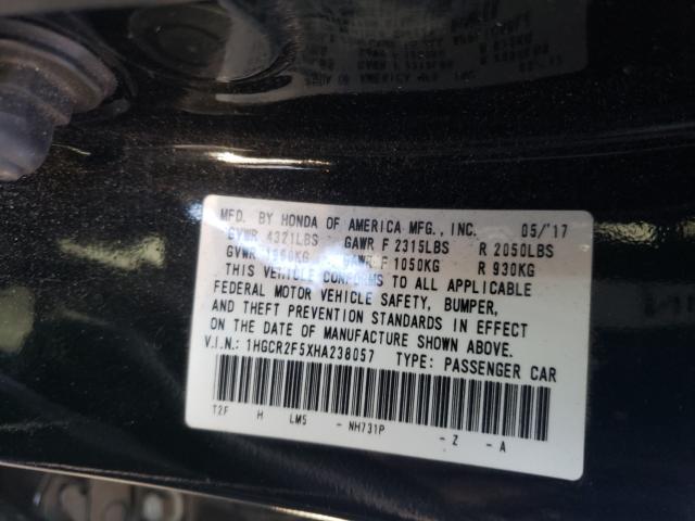 Photo 9 VIN: 1HGCR2F5XHA238057 - HONDA ACCORD SPO 