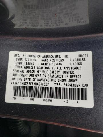 Photo 9 VIN: 1HGCR2F5XHA260527 - HONDA ACCORD SPO 