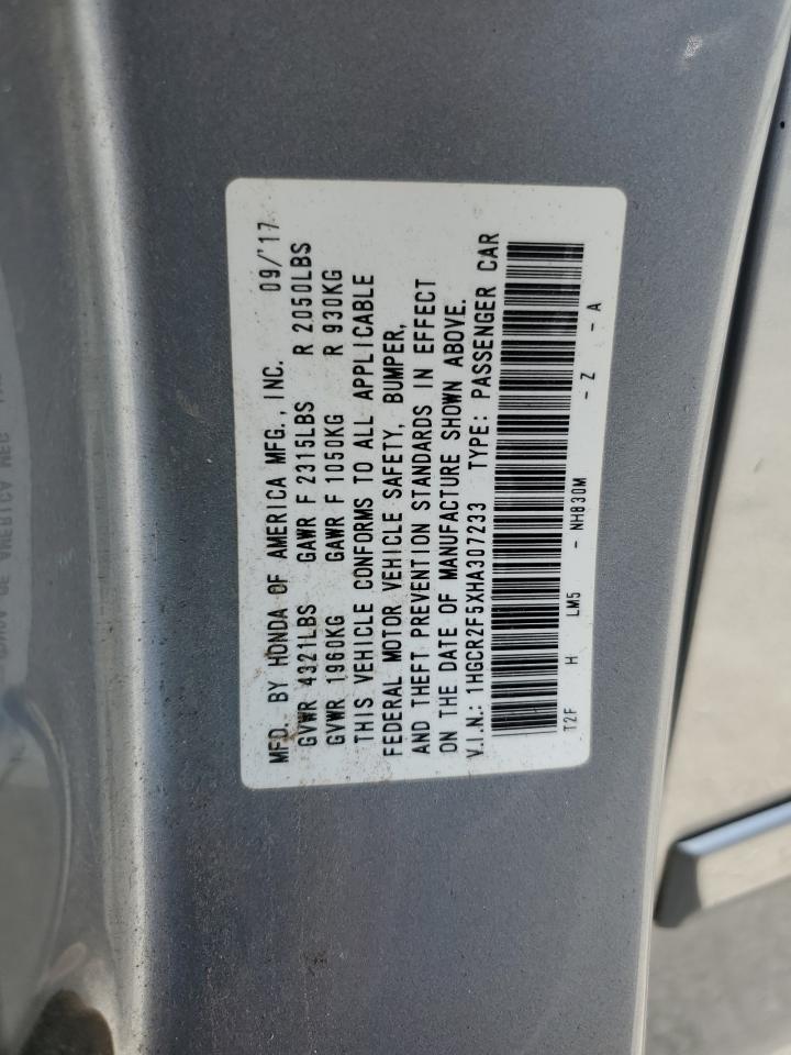 Photo 11 VIN: 1HGCR2F5XHA307233 - HONDA ACCORD 