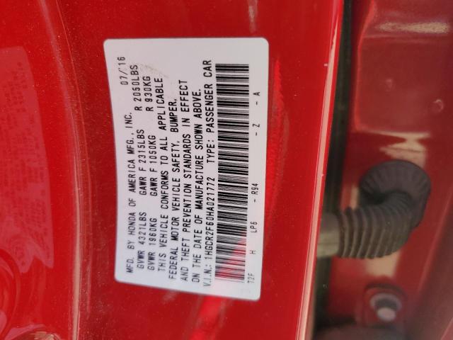 Photo 12 VIN: 1HGCR2F60HA021772 - HONDA ACCORD 