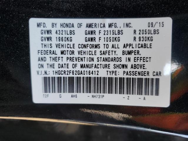 Photo 11 VIN: 1HGCR2F62GA016412 - HONDA ACCORD SPO 