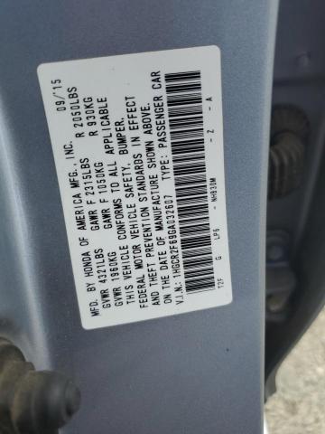 Photo 11 VIN: 1HGCR2F69GA032607 - HONDA ACCORD 