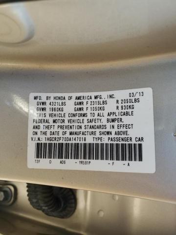 Photo 12 VIN: 1HGCR2F70DA147018 - HONDA ACCORD EX 