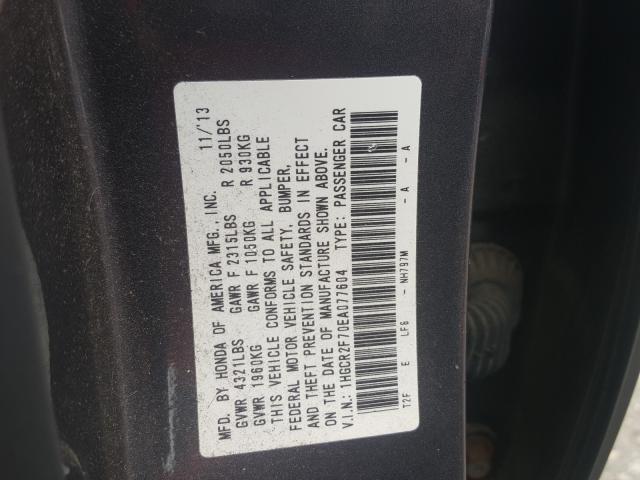 Photo 9 VIN: 1HGCR2F70EA077604 - HONDA ACCORD EX 