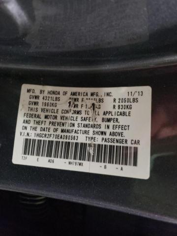 Photo 9 VIN: 1HGCR2F70EA090563 - HONDA ACCORD EX 